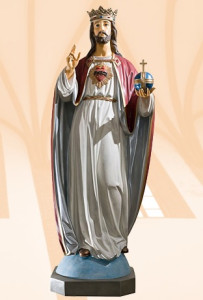 Figura Chrystus Król, wysokość 155 cm