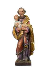 Święty Józef, rzeźba drewniana, wysokość 55 cm