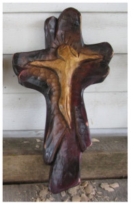 Jezus Ukrzyżowany - płaskorzeźba ręcznie wykonana w drewnie, dwa wzory do wyboru