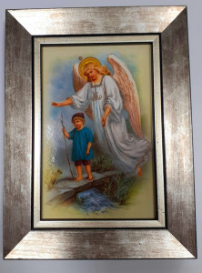 Obraz Anioł Stróż 20,5x15 cm