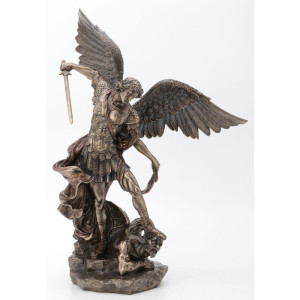 Figura Święty Michał z Demonem i Mieczem, wysokość 55 cm