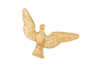 Duch Święty - gołębica - aplikacja, ornament na ołtarz lub ambonę
