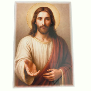 Jezus Chrystus z wyciągnięta dłonią 27 X 18CM