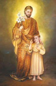 Obrazek z św. Józefem z modlitwą zawierzenia