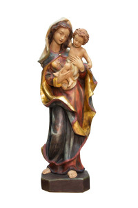 Madonna, drewno lipowe złocone, wysokość 70 cm