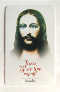 Obrazek plastikowy Jezu Ty się tym zajmij koronka