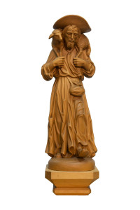 Dobry Pasterz, rzeźba drewniana, wysokość 60 cm
