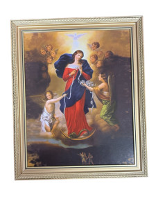 Obraz - Matka Boża Rozwiązująca Węzły 28,5 x 23,5 cm 