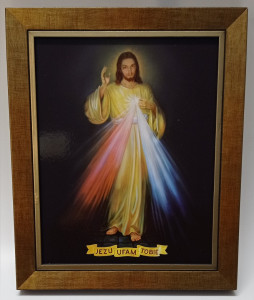 Obraz w ramie Jezu Ufam Tobie, 25 x 30 cm (1)