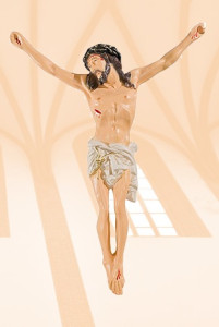 Korpus Chrystusa na krzyż, wysokość 35 cm