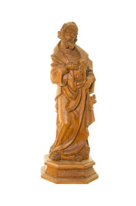 Święty Piotr, rzeźba drewniana, wysokość 82 cm