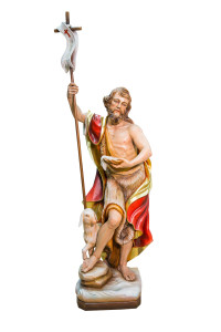 Święty Jan Chrzciciel, rzeźba drewniana, wysokość 160 cm