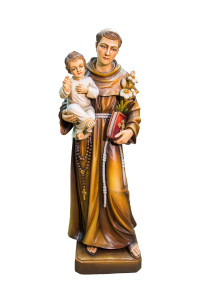 Święty Antoni, rzeźba drewniana, wysokość 150 cm