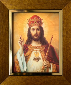 Obraz w ramie Chrystus Król
