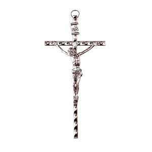 Krzyż metalowy, wiszący, wysokość  21 cm