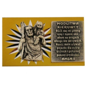 Plakietka samoprzylepna - św. Krzysztof