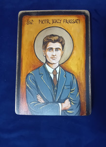Ikona Pisana - Św. Piotr Jerzy Frassati, 17x24  cm 