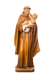 Święty Antoni, rzeźba drewniana, wysokość 30 cm