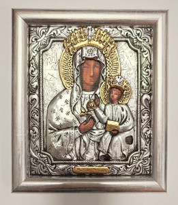 Ikona Matka Boska Częstochowska, 18 x 15,5 cm