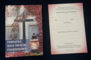 Pamiątka Mszy świętej Pogrzebowej