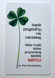 Obrazek plastikowy bądź pogodny, nie narzekaj 