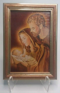 Obraz w ramie Świętej Rodziny, 10 x 15 cm