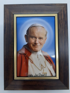 Obraz w ramie Jan Paweł II, 15 x 20 cm