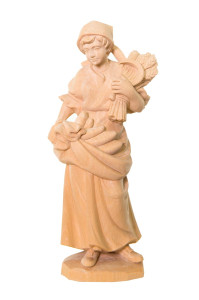 Święta Notburga, rzeźba drewniana, wysokość 25 cm