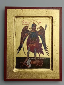 Ikona bizantyjska - Michał Archanioł, 18 x 14 cm