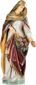 Figura św. Elżbiety, materiał żywiczny, wysokość 85 cm 