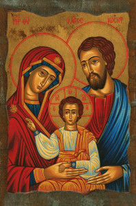 Święta Rodzina - Obrazek z modlitwą