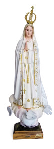 Figura żywiczna Matki Bożej Fatimskiej, wysokość 105 cm