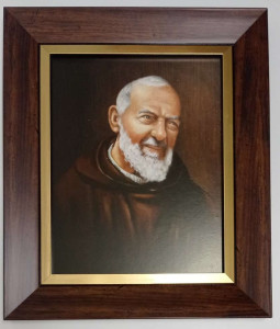 Obraz w ramie Ojciec Pio 33 x 29 cm