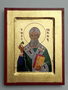 Ikona bizantyjska - św. Patryka, 18 x 14 cm