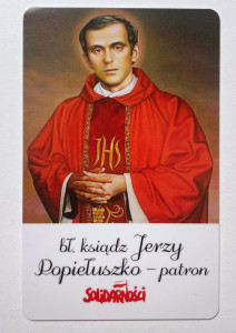Obrazek plastikowy ks. Jerzy Popiełuszko 
