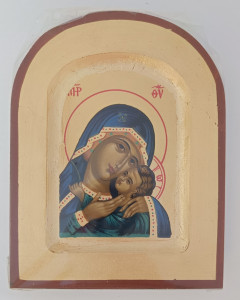Ikona bizantyjska -  Matka Boża Korsuńska. 13,5 x 10,5 cm  