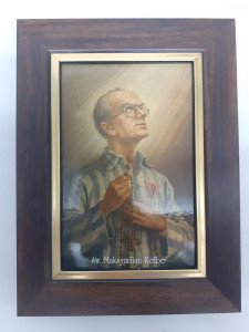 Obraz w ramie św. Maksymilian Kolbe, 15 x 20 cm