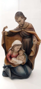 Figura Święta Rodzina, rzeźba drewniana, wysokość 80 cm