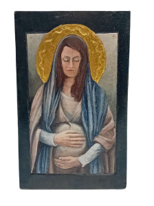 Ikona Matka Boża Brzemienna, 12 x 20 cm