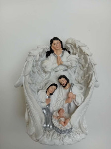 Figurka Anioł i Św. Rodzina 17,5 cm