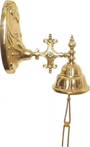 Dzwonek zakonny, mosiądz lakierowany