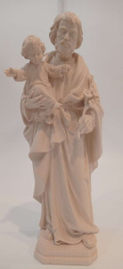 Figura św. Józefa z dzieciątkiem, rzeźba drewniana, wysokość 40 cm