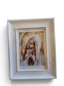 Obraz Ramka Drewniana Średni (28x22) - Matka Boska