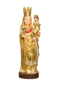 Matka Boska Ludźmierska, rzeźba drewniana, wysokość 60 cm