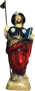 Figura św. Jakuba, materiał żywiczny, wysokość 80 cm