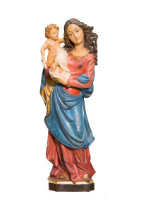 Madonna z Dzieciątkiem, rzeźba drewniana, wysokość 60 cm