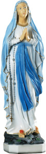 Figura Matki Bożej Lourdes, materiał żywiczny, wysokość 100 cm