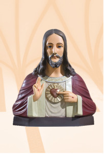 Figura Serce Pana Jezusa, popiersie, wysokość 35 cm