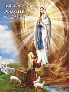 Plakat na 160 Rocznicę Objawień w Lourdes (10 sztuk)
