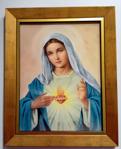 Obraz w ramie Serce Maryi 50 x 40 cm